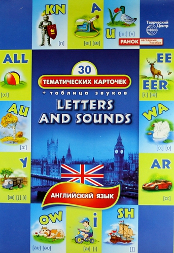 Тематические карточки на английском языке. Буквы и звуки (Letters and Sounds)