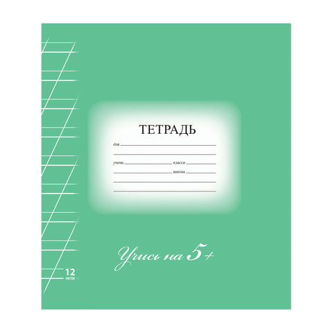 Тетрадь 12л. КОС.ЛИН. BRAUBERG 
