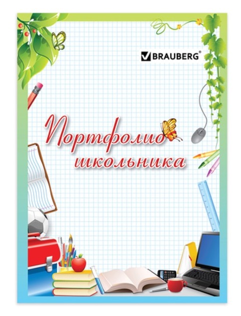 Листы-вкладыши для портфолио школьника А4. BRAUBERG 