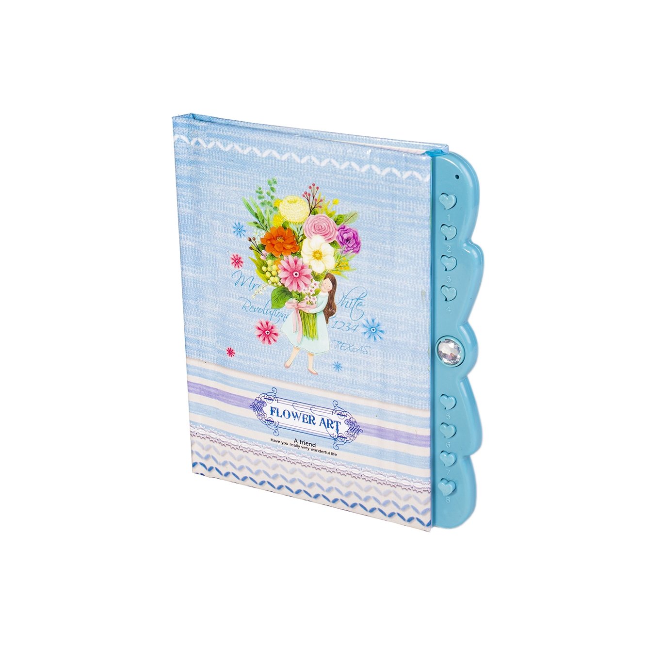 Записная книжка с кодовым замочком 110х150мм. 50л. ALINGAR 
