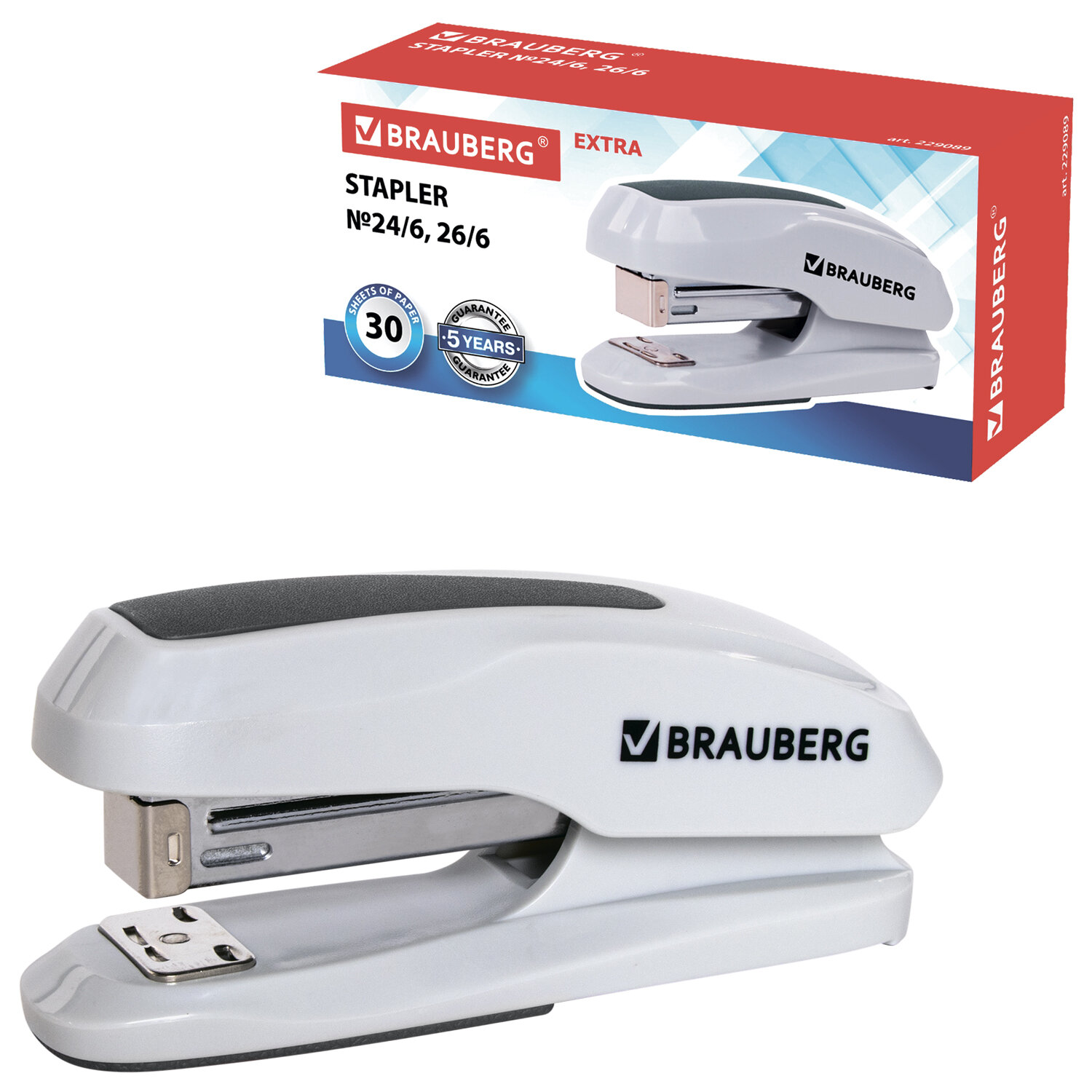 Степлер №24/6 BRAUBERG 