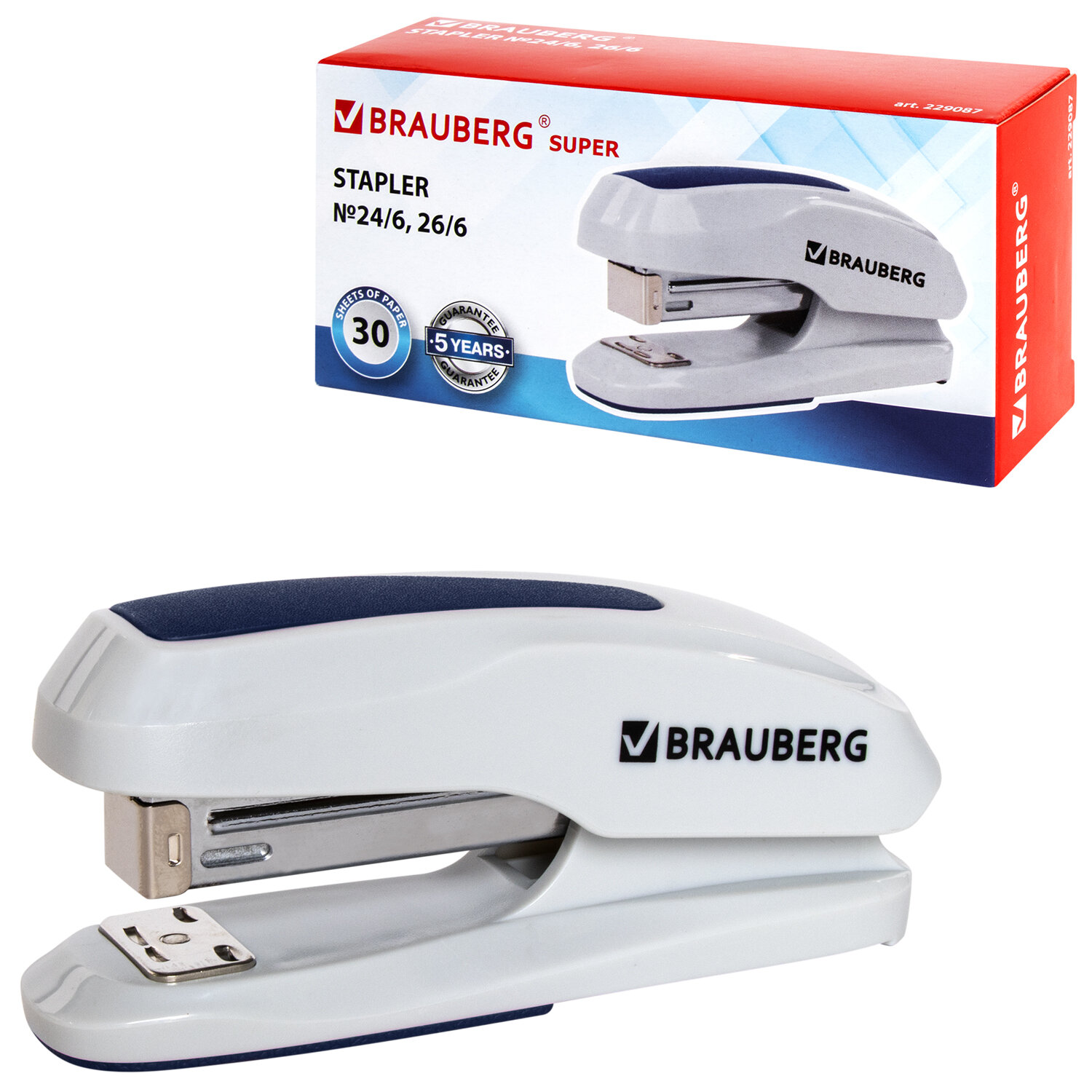 Степлер №24/6 BRAUBERG 