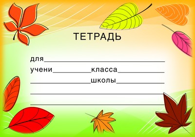 Наклейки на тетради. Тетрадь (ШН-8117)